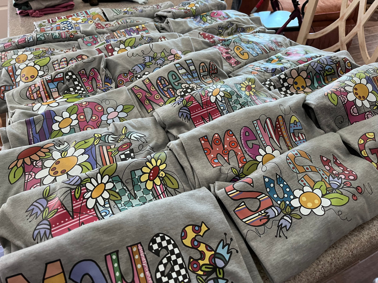 Personalized Grandma tee