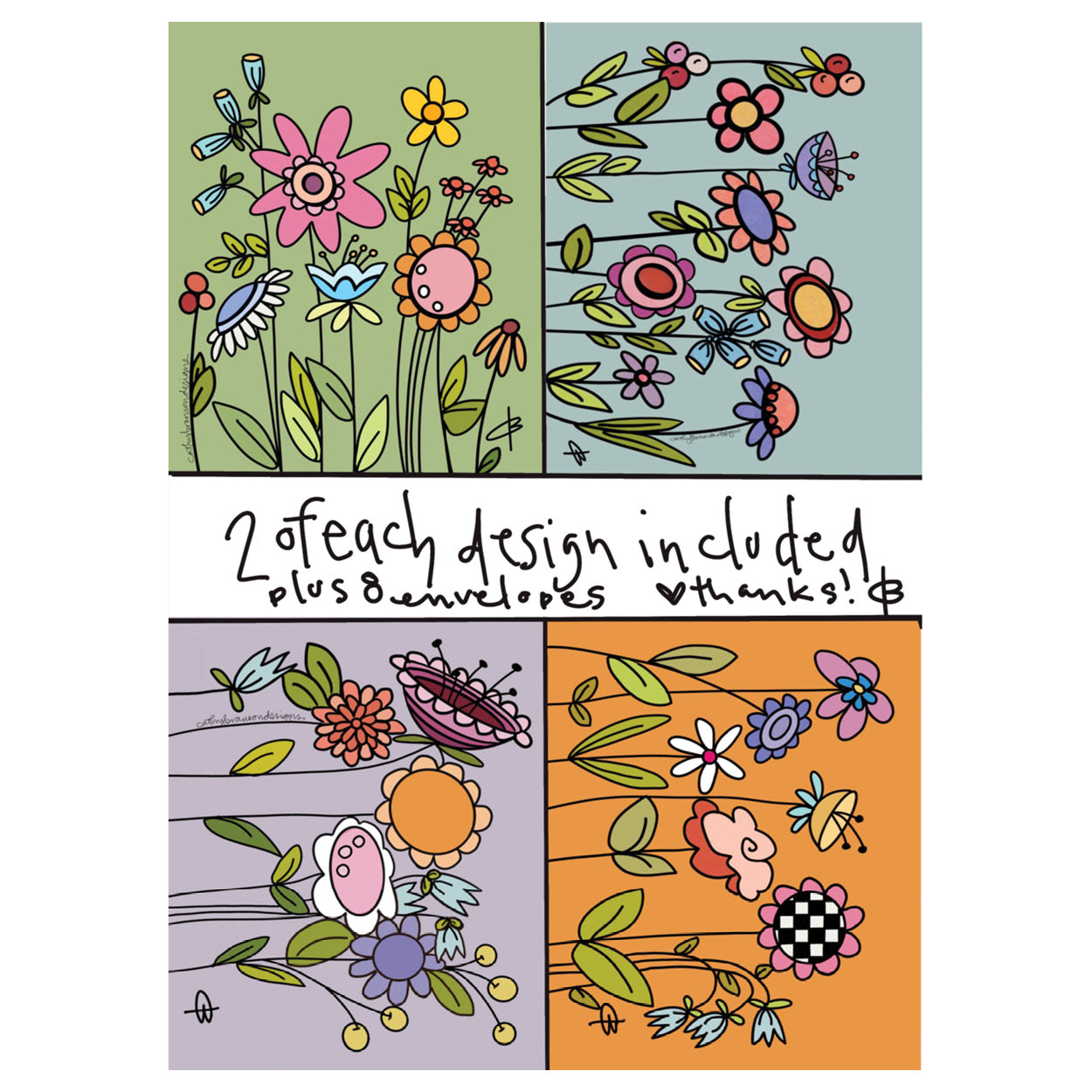 Flower cards