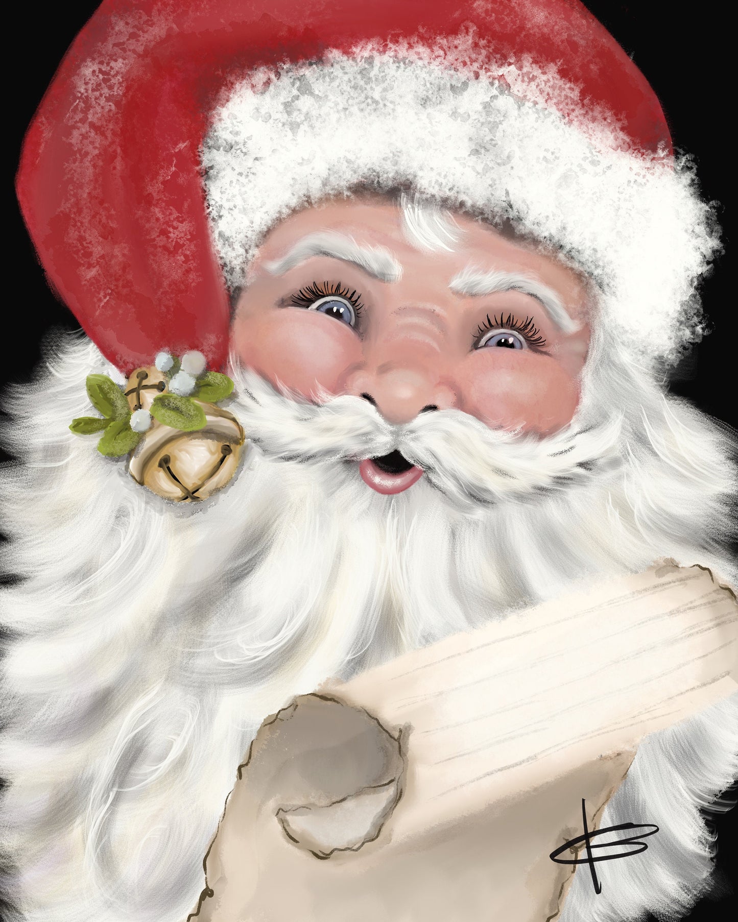 SANTA WITH LIST