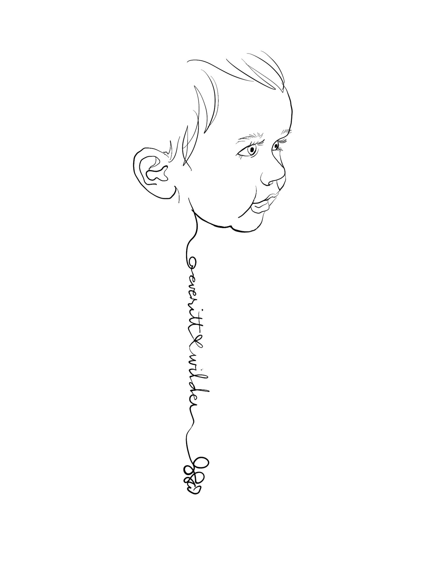 SILHOUETTE LINE DRAWING