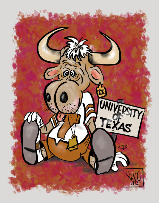 SWC TEXAS LONGHORNS POSTER