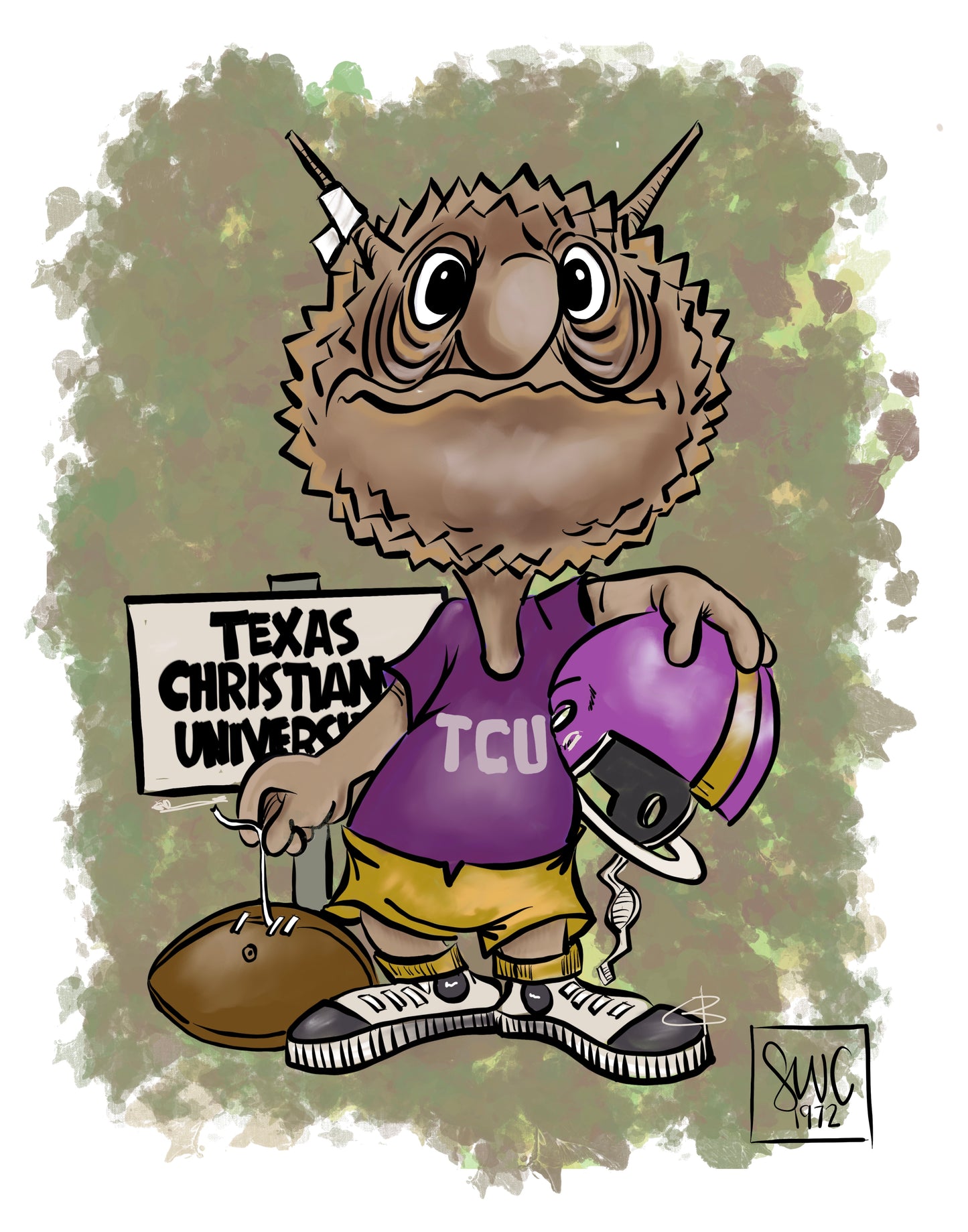 SWC TCU HORNED FROGS POSTER