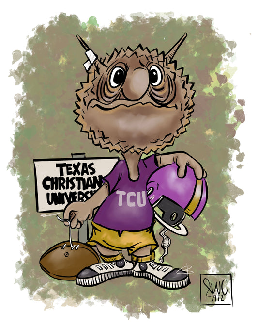 SWC TCU HORNED FROGS POSTER